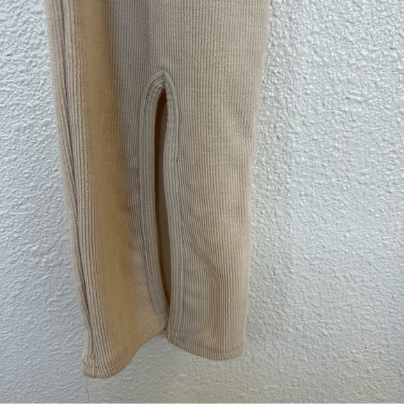 High Waisted Luxe Knit Split Hem Pants - Picture 6 of 10